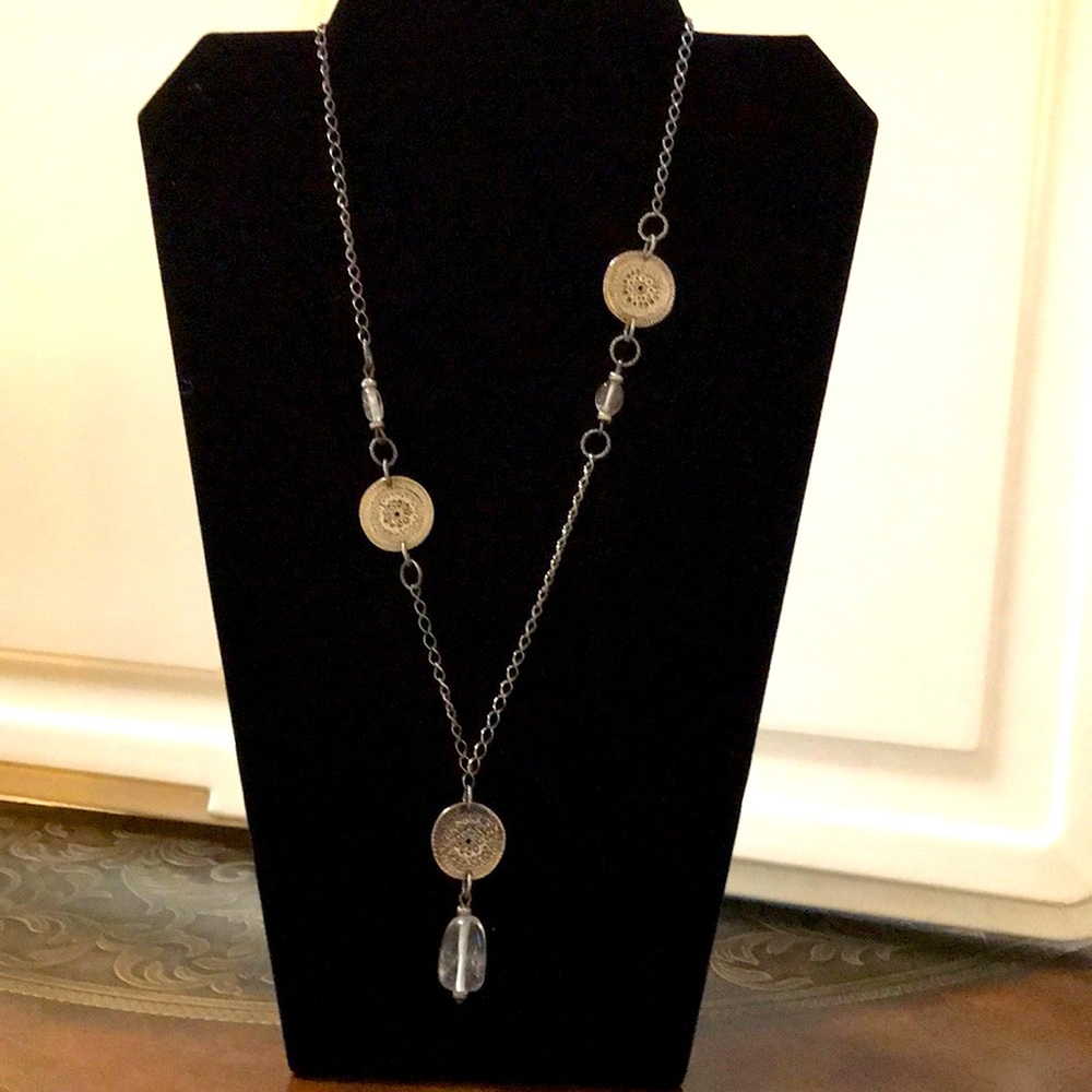 Silpada sterling silver necklace with crystal pendant